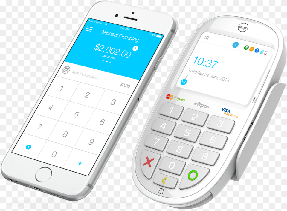 Tappr Card Reader And Tappr App Feature Phone, Electronics, Mobile Phone, Text Png Image