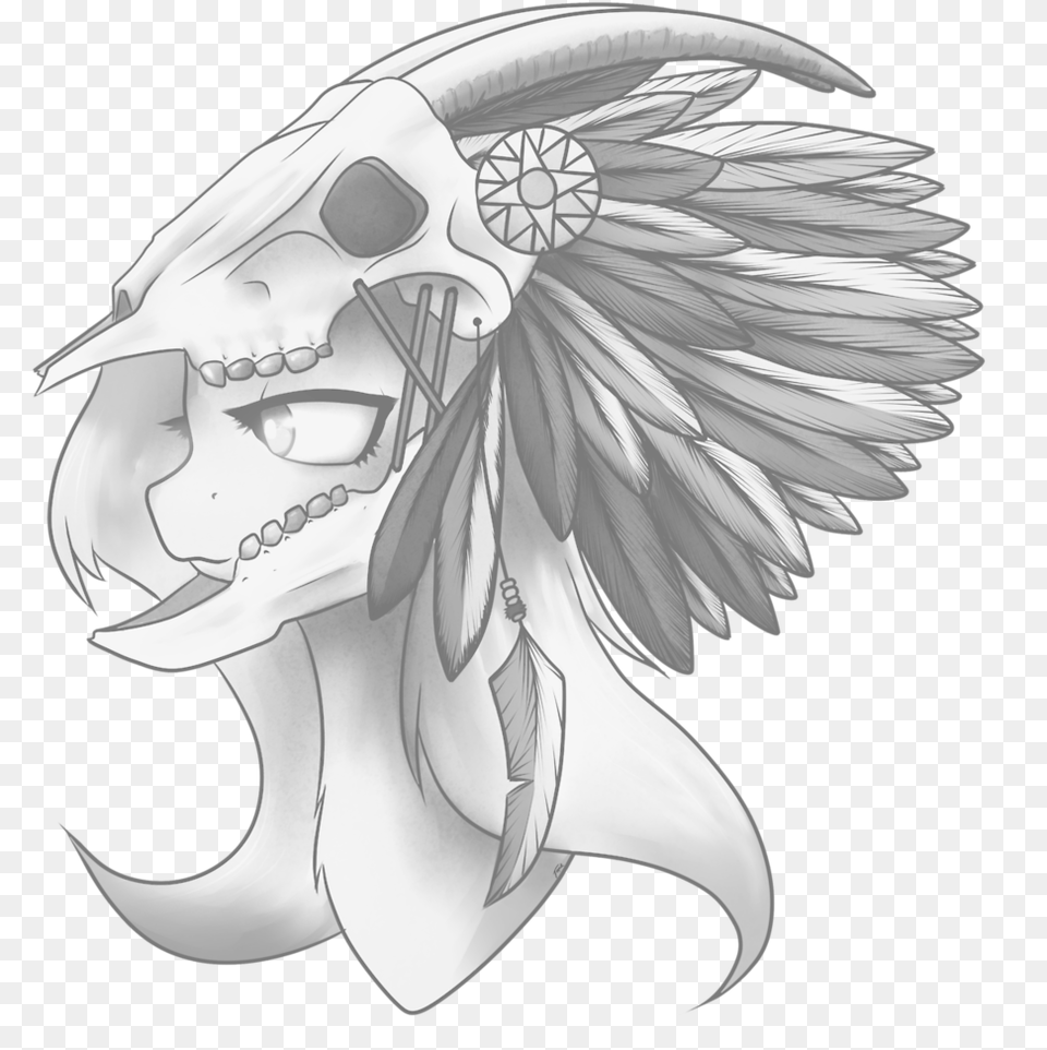 Taps Chiefyshy Feather Fluttershy Goat Skull Headdress Fluttershy, Book, Comics, Publication, Animal Png