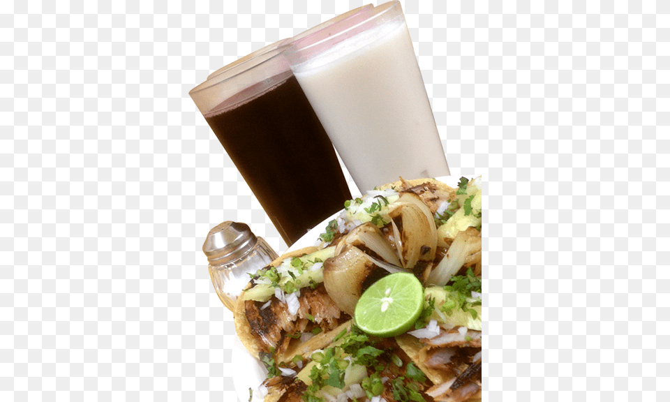 Taquera Los Geros Tacos Al Pastor Y Agua De Jamaica, Food, Sandwich, Cup, Fruit Png