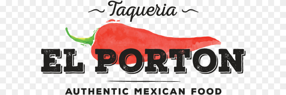 Taqueria El Porton Logo, Food, Produce, Pepper, Plant Png Image