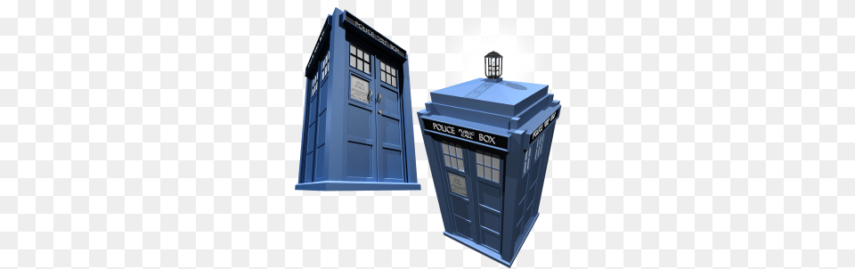 Tardis 3d Illustration Waste Container, Kiosk, Mailbox, Box, City Free Png Download