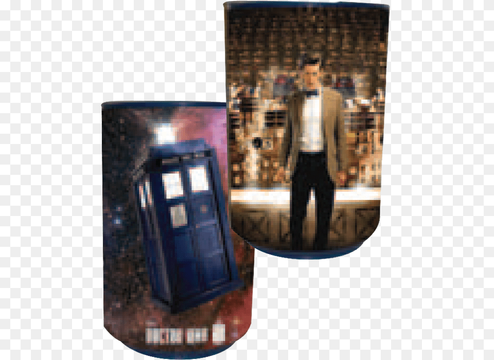 Tardis Amp Dalek Talking Bin Wesdr247 Commercial Building, Adult, Male, Man, Person Free Png Download