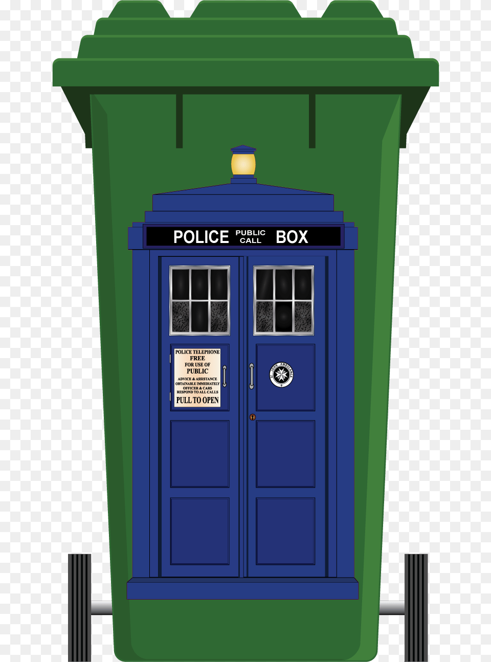 Tardis Black Bin, Kiosk, Mailbox Free Png Download