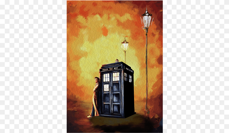 Tardis Doctor Who Art Painting, Adult, Female, Person, Woman Free Png