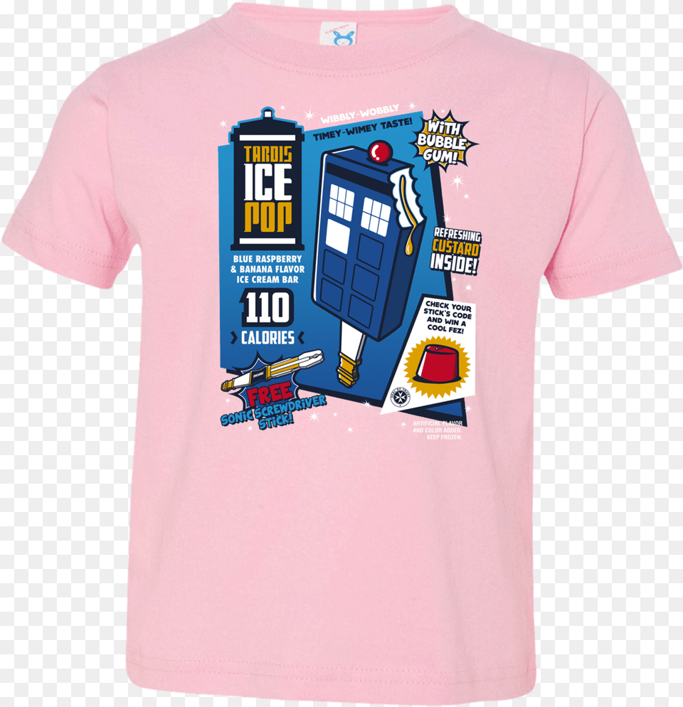 Tardis Ice Pop Toddler Premium T Shirt, Clothing, T-shirt Free Transparent Png