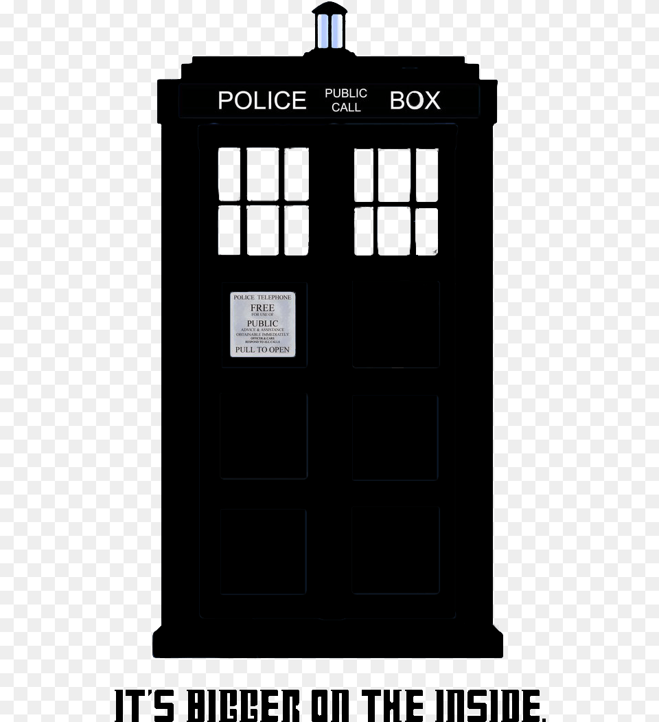 Tardis Silhouette, Text Free Transparent Png