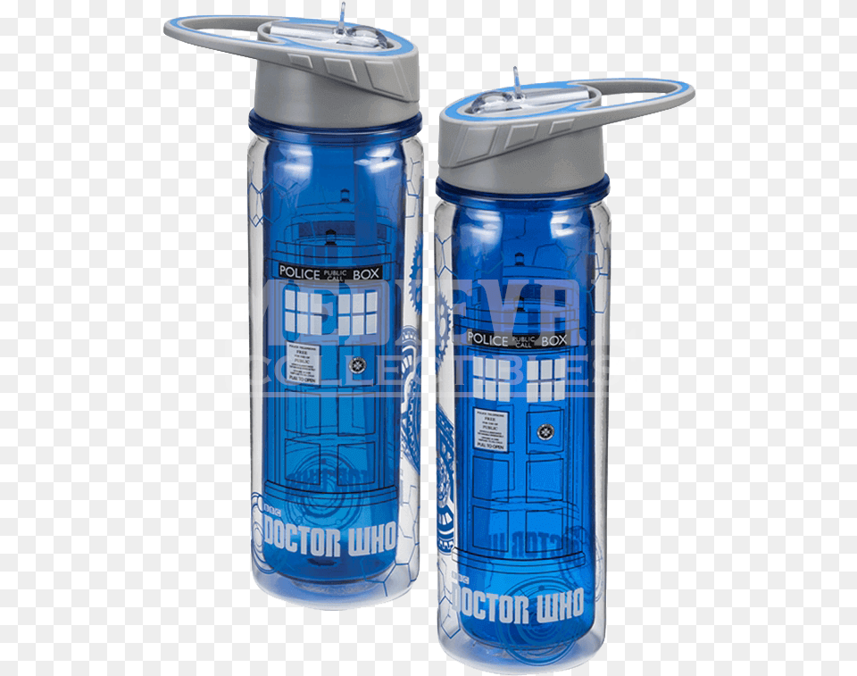 Tardis Water Bottle, Water Bottle, Shaker Free Png