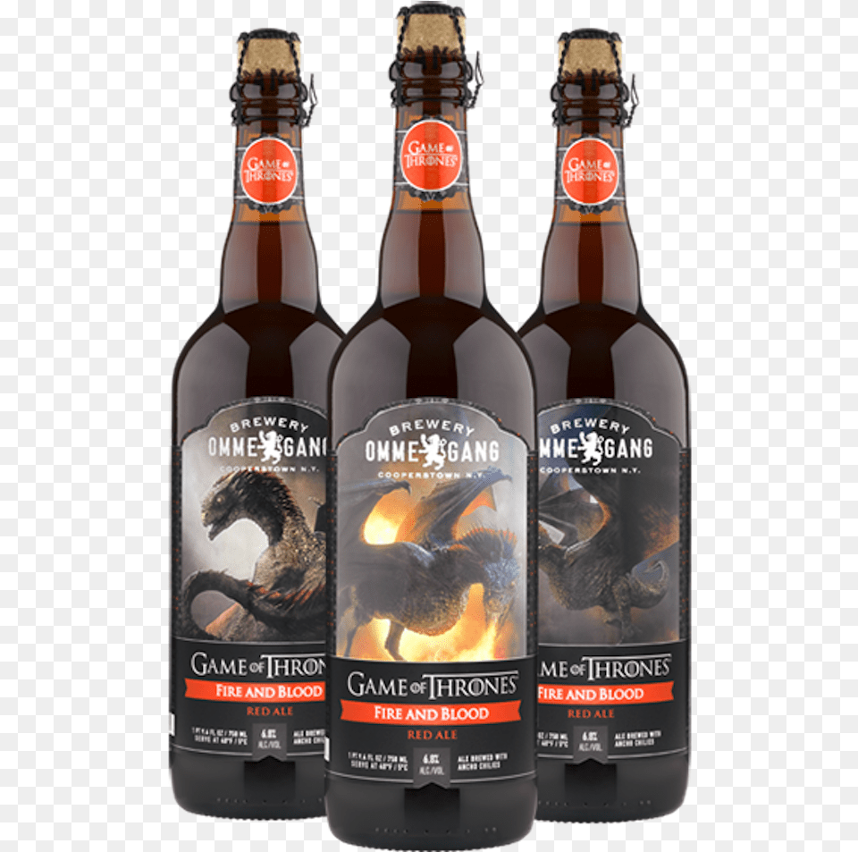 Targaryen House2 Ommegang Game Of Thrones, Alcohol, Beer, Beer Bottle, Beverage Png