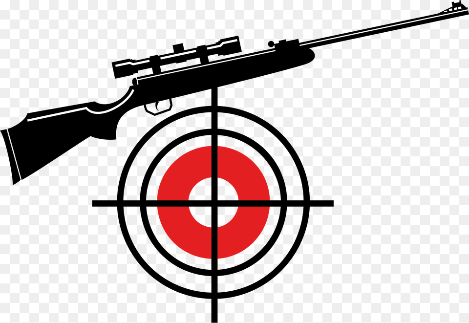 Target And Gun Clipart, Firearm, Rifle, Weapon Free Png