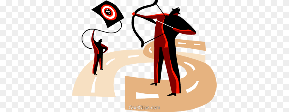 Target And Objectives Royalty Vector Clip Art Illustration, Archery, Bow, Sport, Weapon Free Png Download
