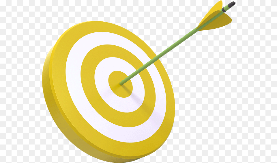 Target Arrows Target Clipart Yellow, Weapon Free Transparent Png