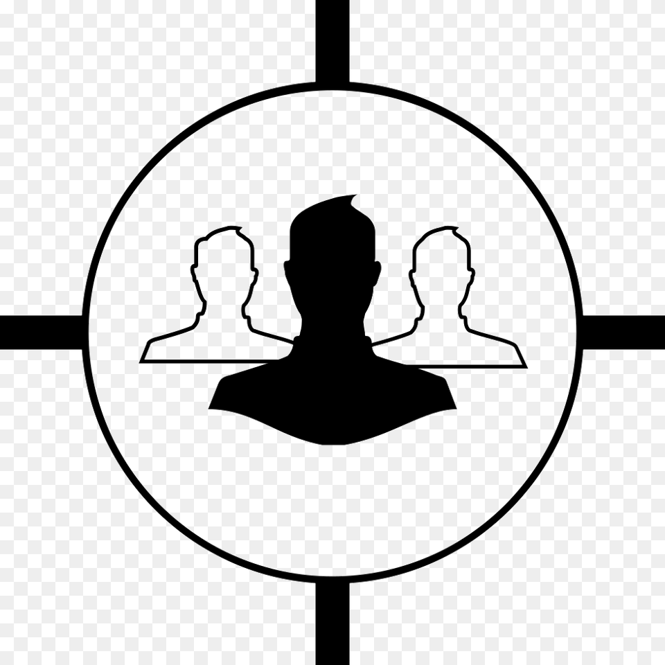 Target Audience Icon, Silhouette, Adult, Male, Man Free Png Download