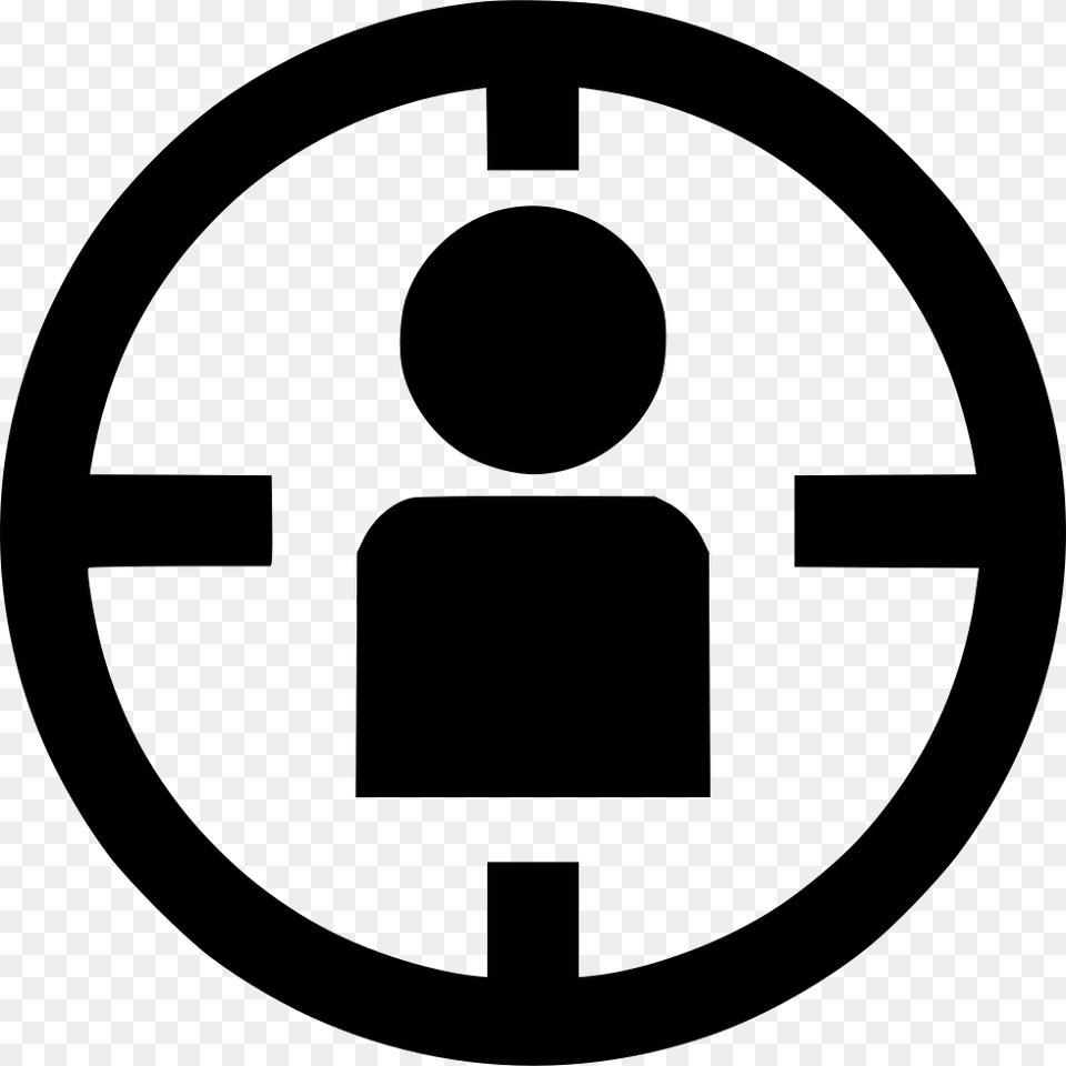 Target Audience Icon Stencil, Symbol, Disk, Cross Free Transparent Png