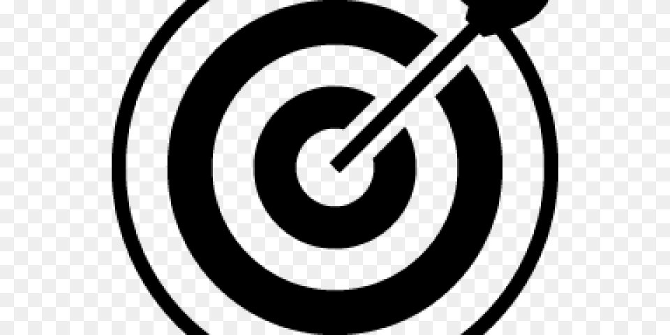 Target Black And White Transparent, Gray Free Png