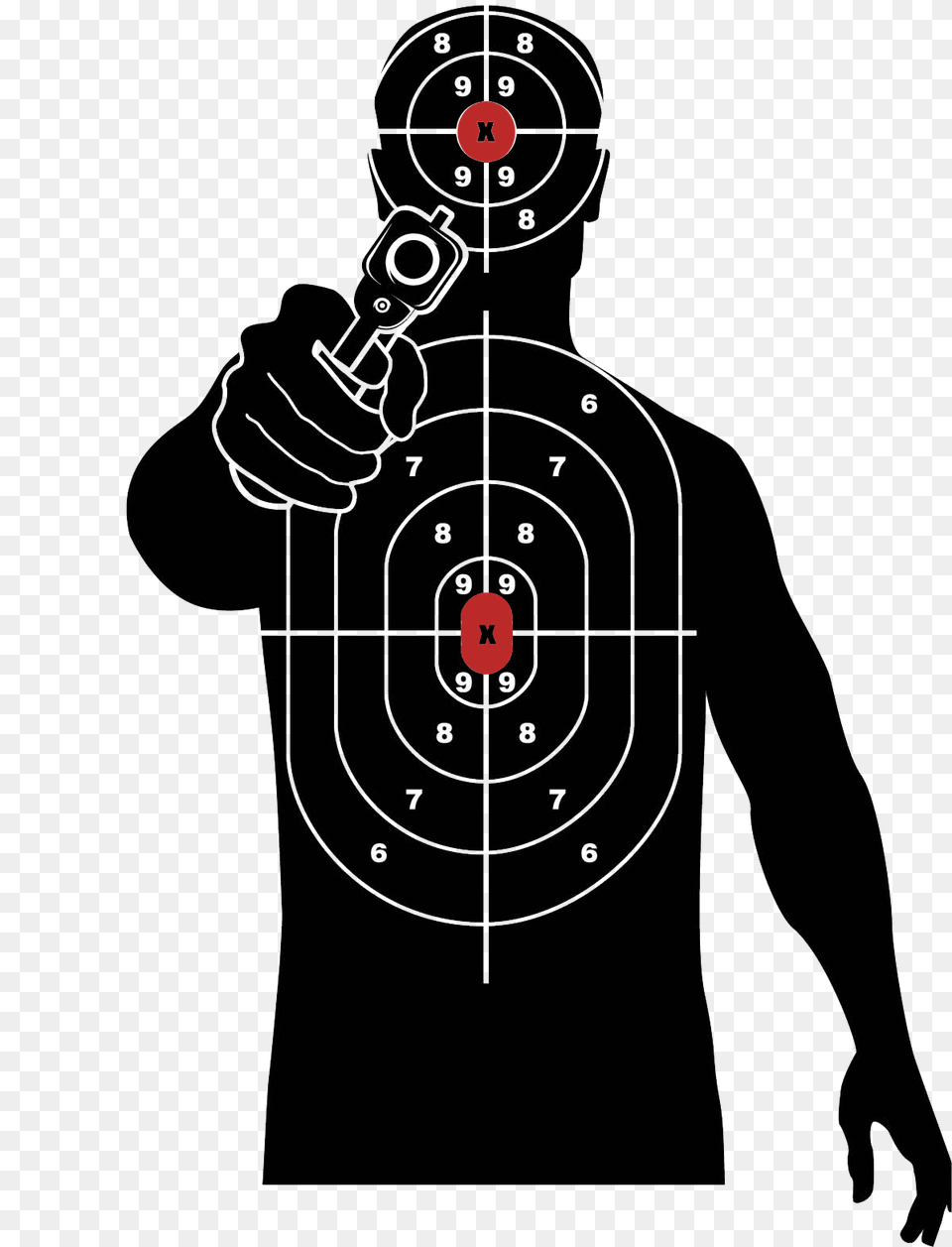 Target Cible De Tir A Imprimer Format, Gun, Shooting, Shooting Range, Weapon Png