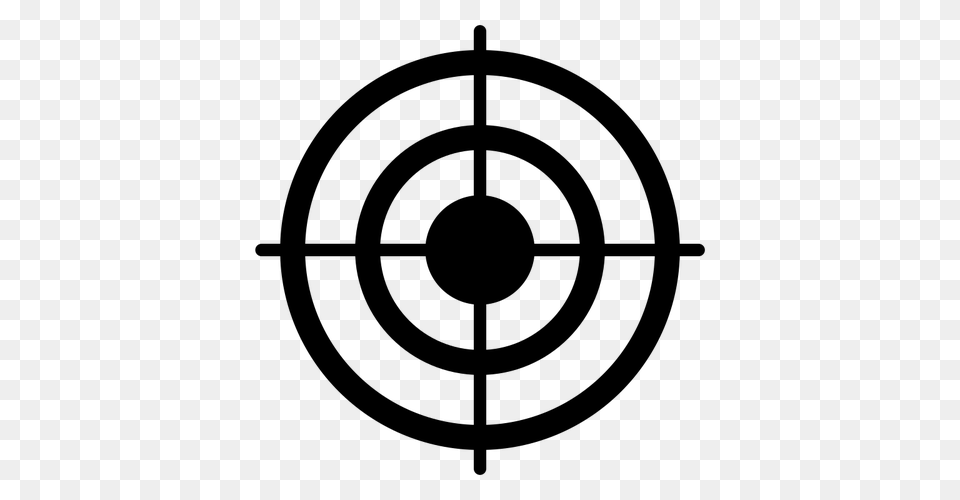 Target Clip Art Bullseye, Gray Free Png