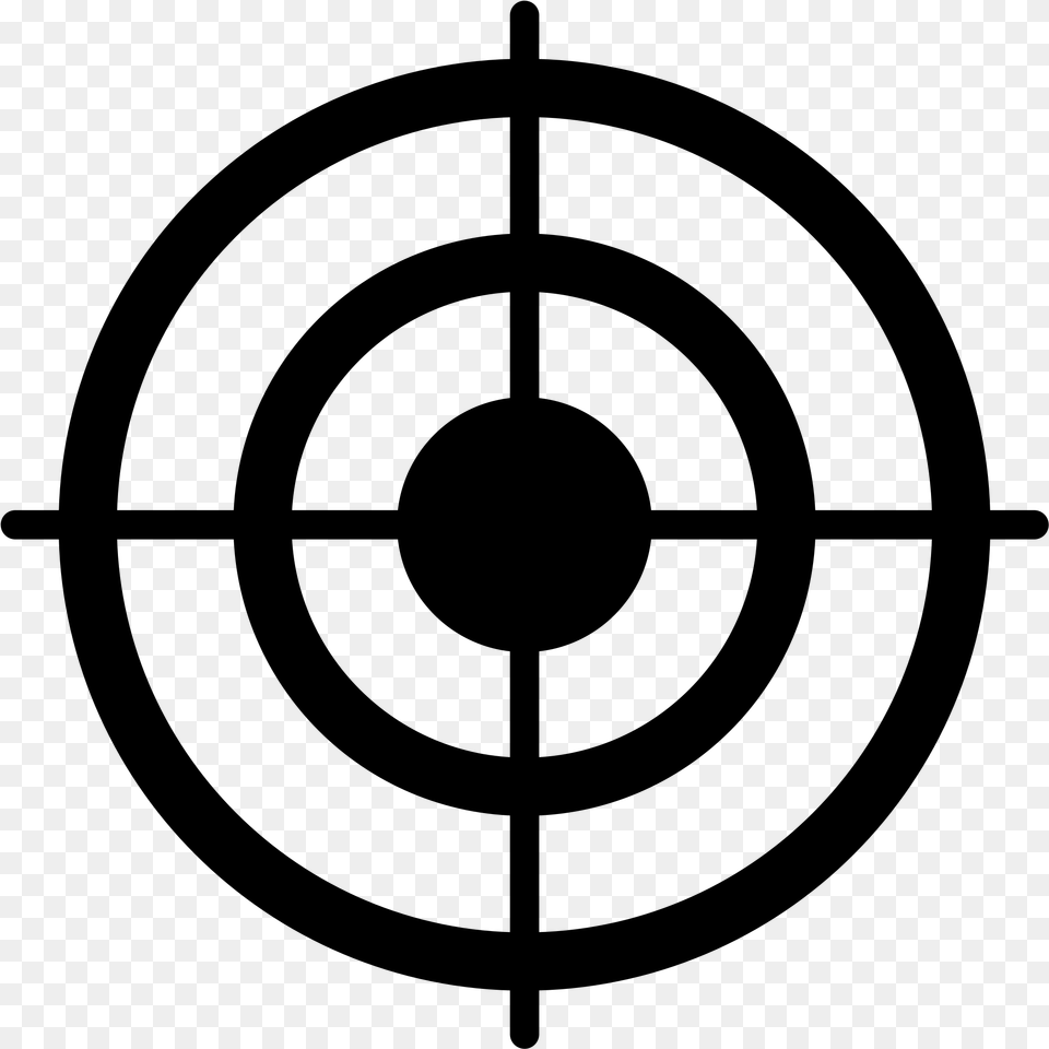 Target Clip Art Bullseye, Gray Png Image