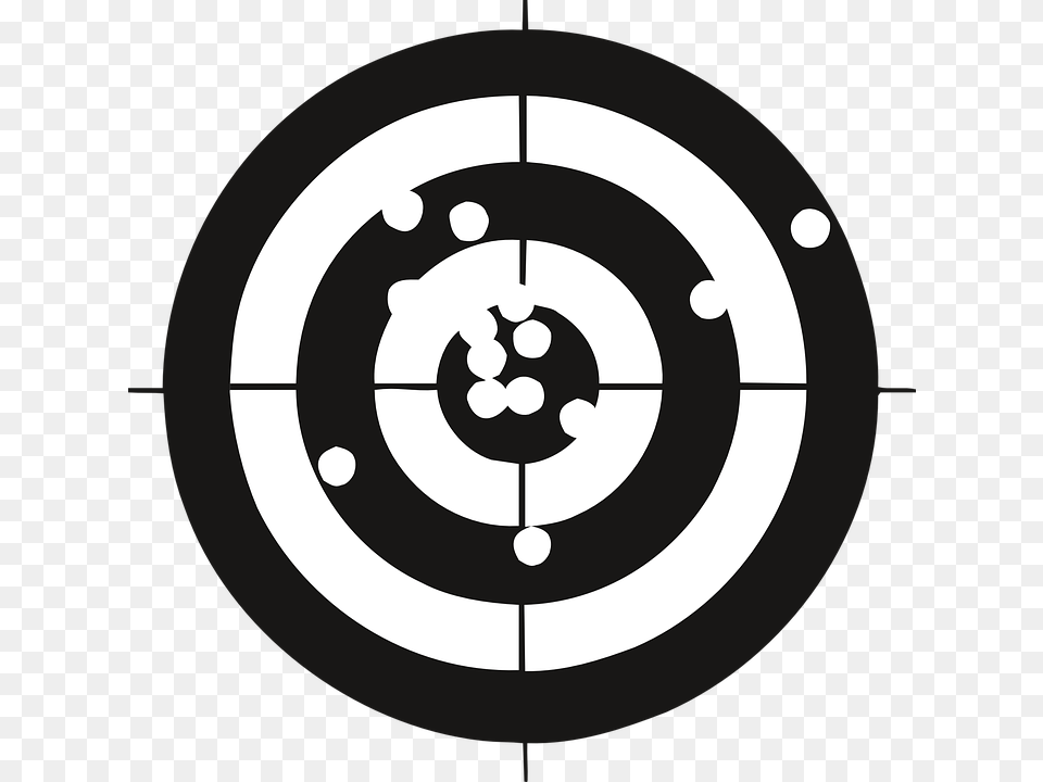 Target Crosshair Bullet Openings Competition Shooting Target And Blood, Gun, Weapon, Shooting Range, Chandelier Free Png