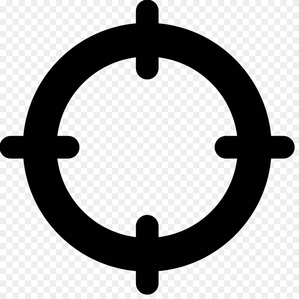 Target Icon, Gray Free Transparent Png