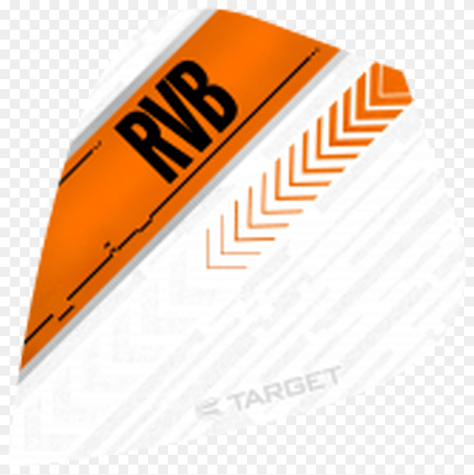 Target Rvb Vision Ultra White Orange Kite Dart Flights Horizontal Free Png Download
