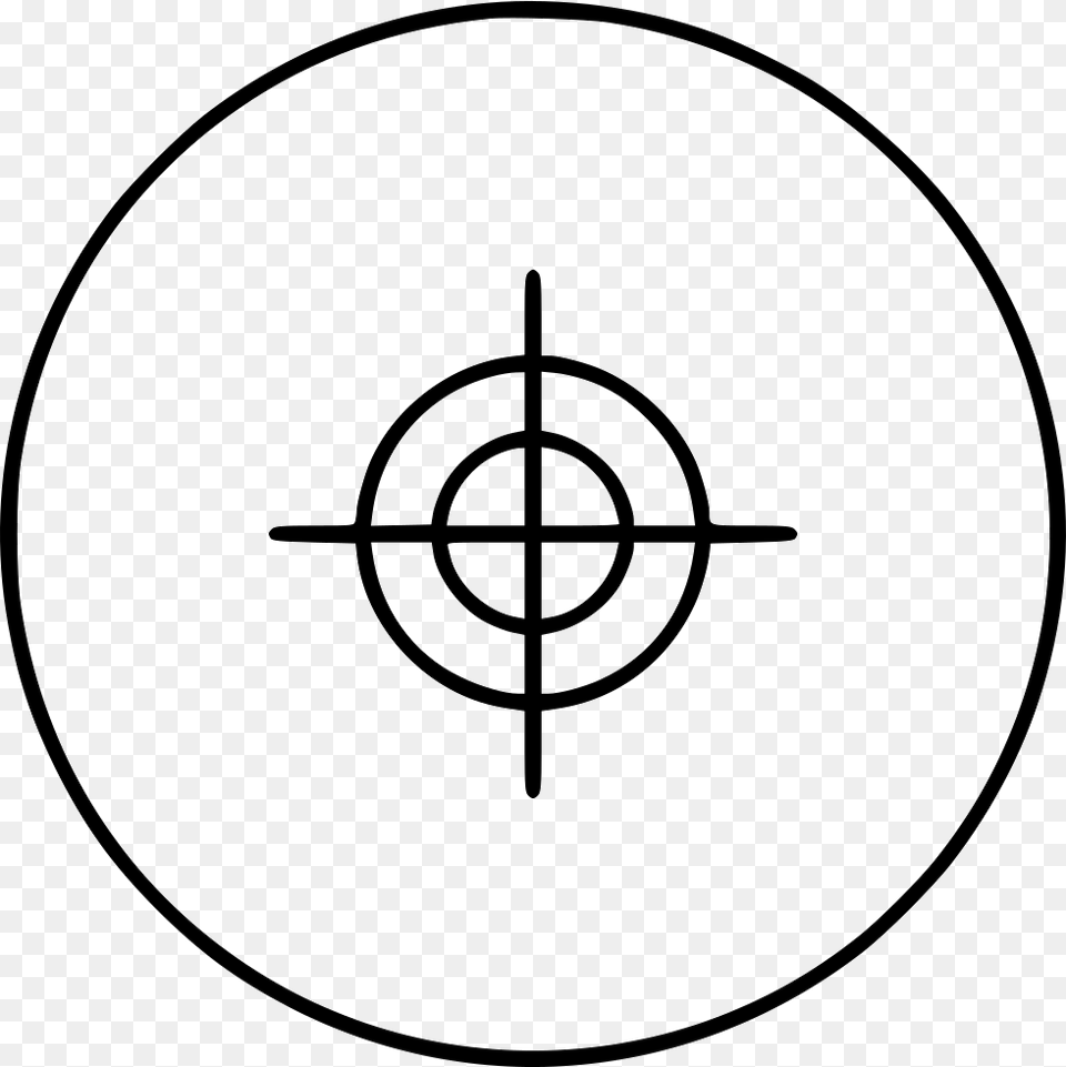 Target Shield Viewfinder Pinnule Dative Icon Download, Cross, Symbol, Ammunition, Grenade Free Transparent Png
