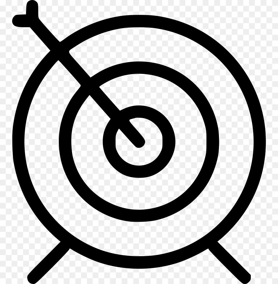 Target Vector Black Archery Icon, Spiral, Ammunition, Grenade, Weapon Free Transparent Png