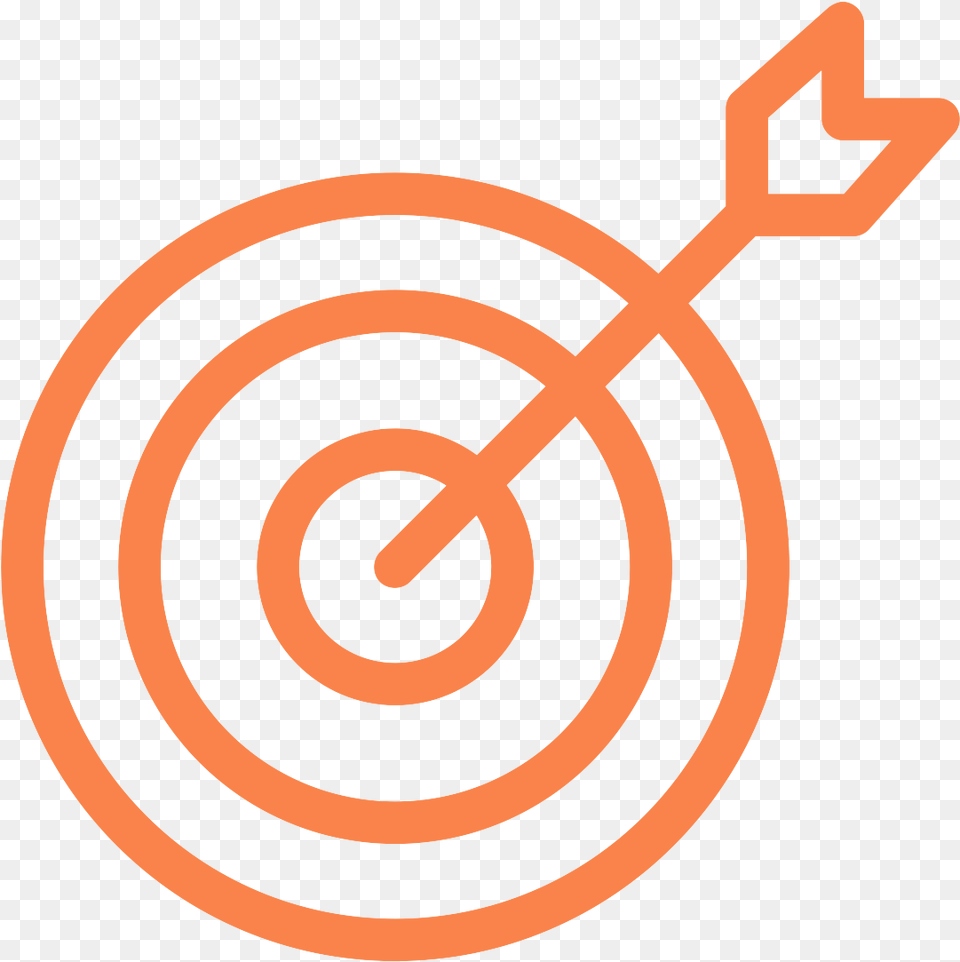 Target With Arrow Icon, Spiral, Coil Png Image