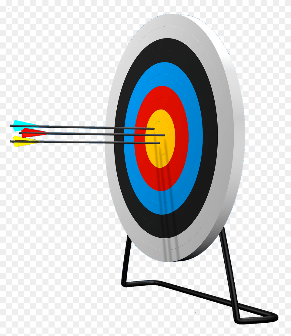 Target With Arrows Clipart, Archery, Bow, Sport, Weapon Png Image