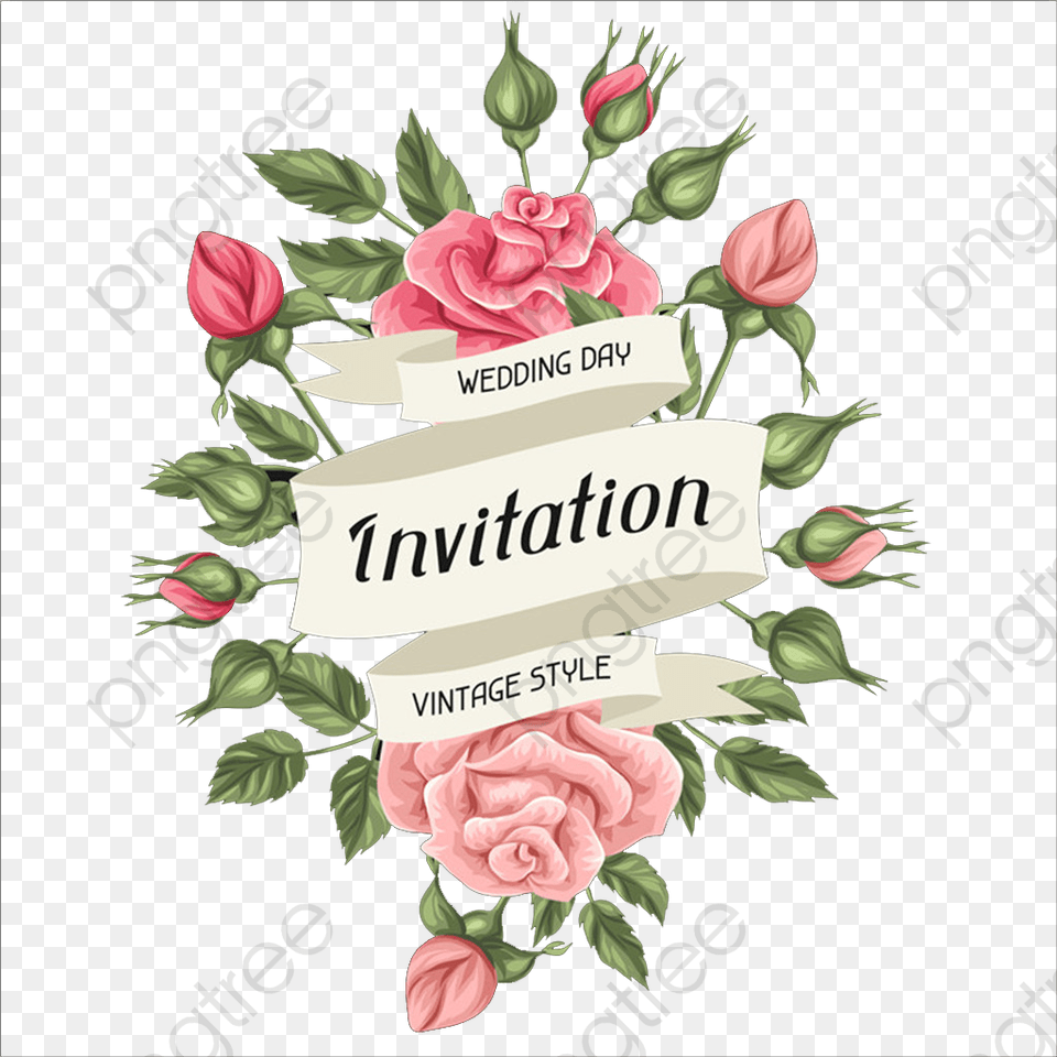 Tarjeta De Invitacion De Rosas, Art, Floral Design, Flower, Graphics Free Png Download
