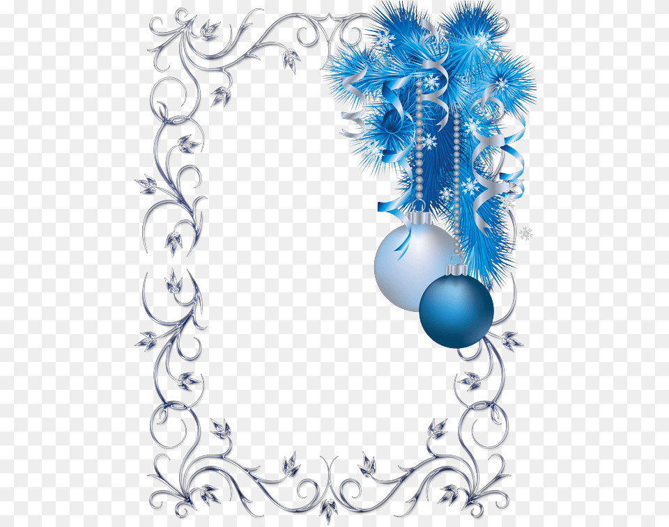 Tarjeta De Navidad Con Foto Blue Christmas Border Clipart, Accessories, Art, Graphics, Pattern Free Transparent Png
