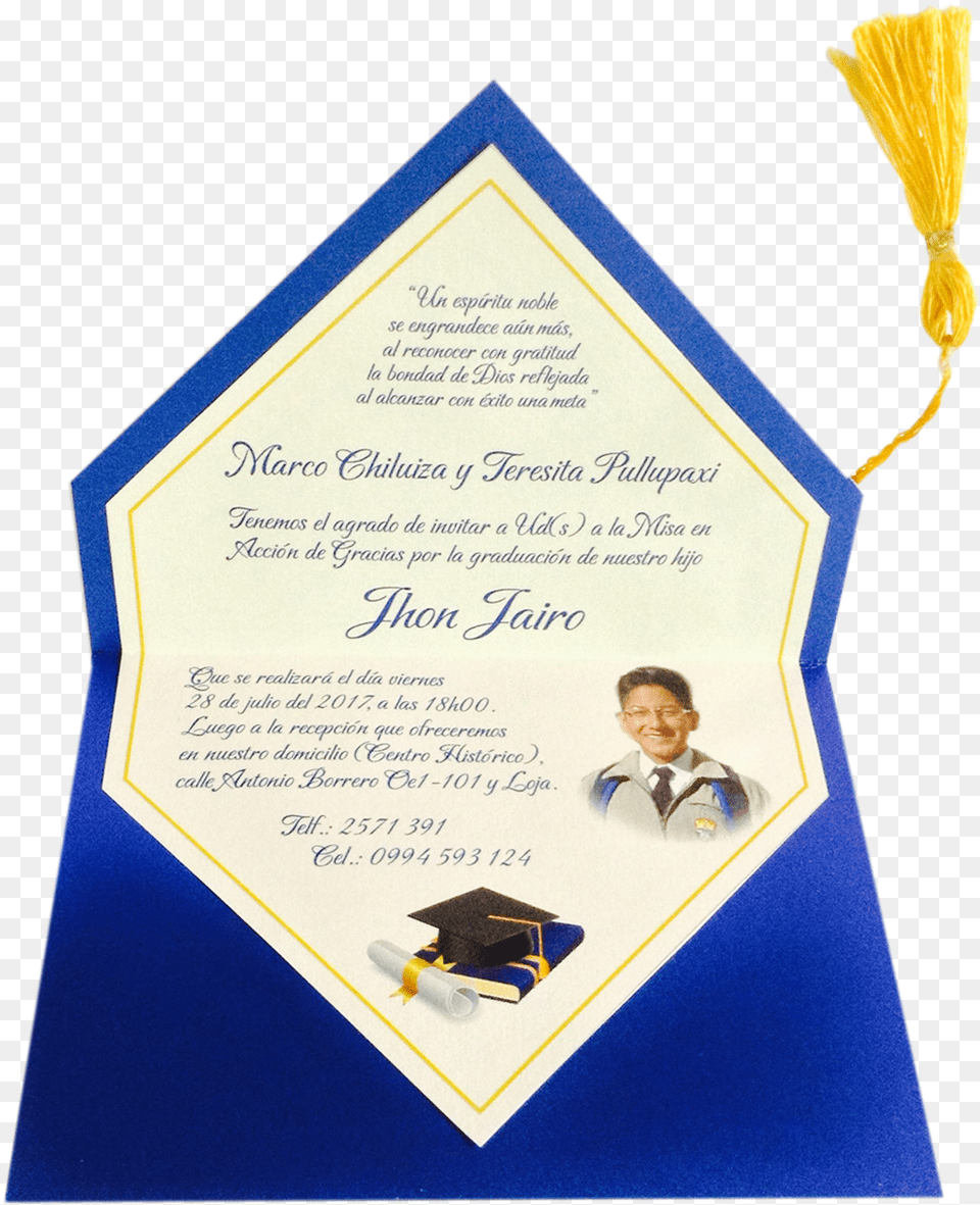 Tarjetas De Invitacion Para Misa De Graduacion, People, Person, Adult, Male Png