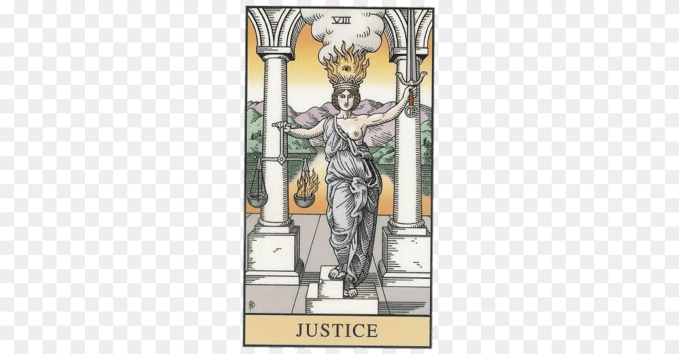 Tarot Card Justice, Book, Comics, Publication, Adult Png