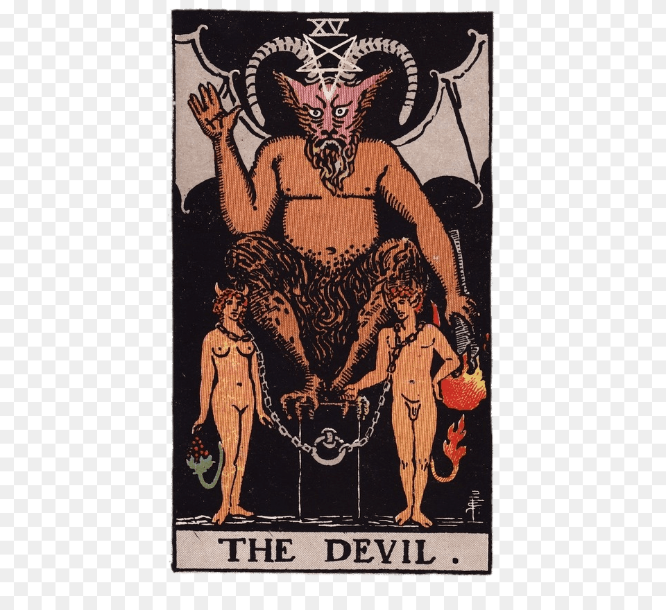 Tarot Card The Devil, Advertisement, Art, Painting, Poster Free Transparent Png