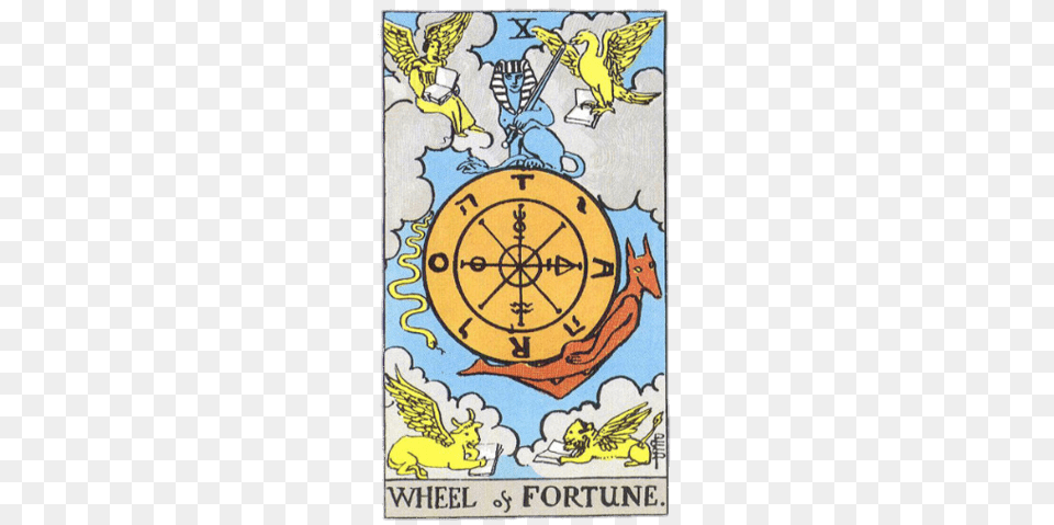 Tarot Card Wheel Of Fortune, Book, Publication Png