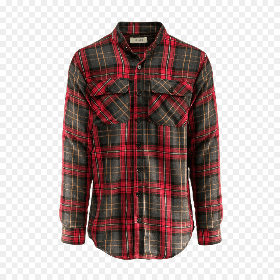 Tartan Shirt, Clothing, Dress Shirt, Long Sleeve, Sleeve Free Png Download