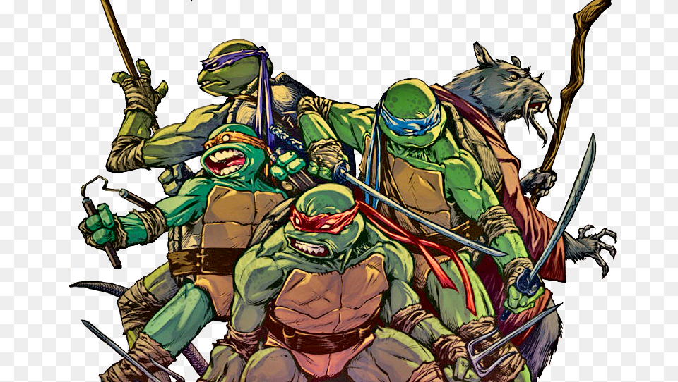 Tartarugas Ninjas Em, Person, Helmet, Book, Comics Png