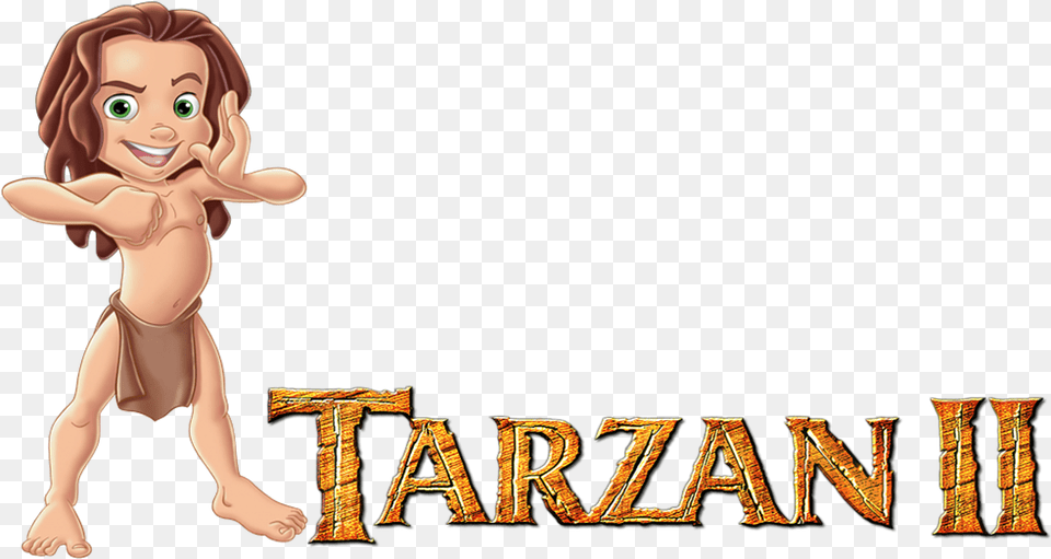Tarzan Ii Image Disney Tarzan 2 Logo, Book, Publication, Baby, Person Png