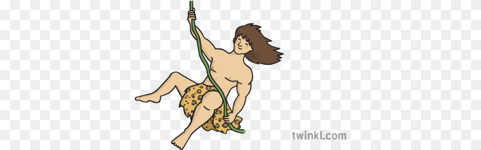 Tarzan Illustration Cartoon, Adult, Weapon, Person, Female Free Png Download