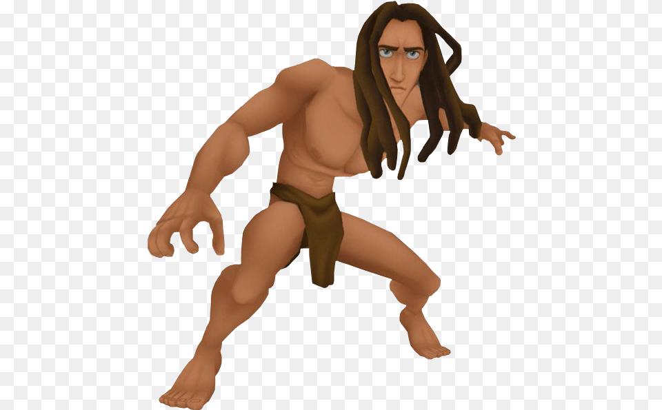 Tarzan Kingdom Hearts Wiki Fandom Does Tarzan Have Dreads, Baby, Person, Clothing, Costume Free Png