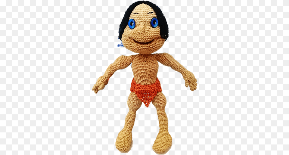 Tarzan Of The Jungle Pattern By Mignon Crochet Amigurumi Tarzan, Toy, Doll, Baby, Person Free Png