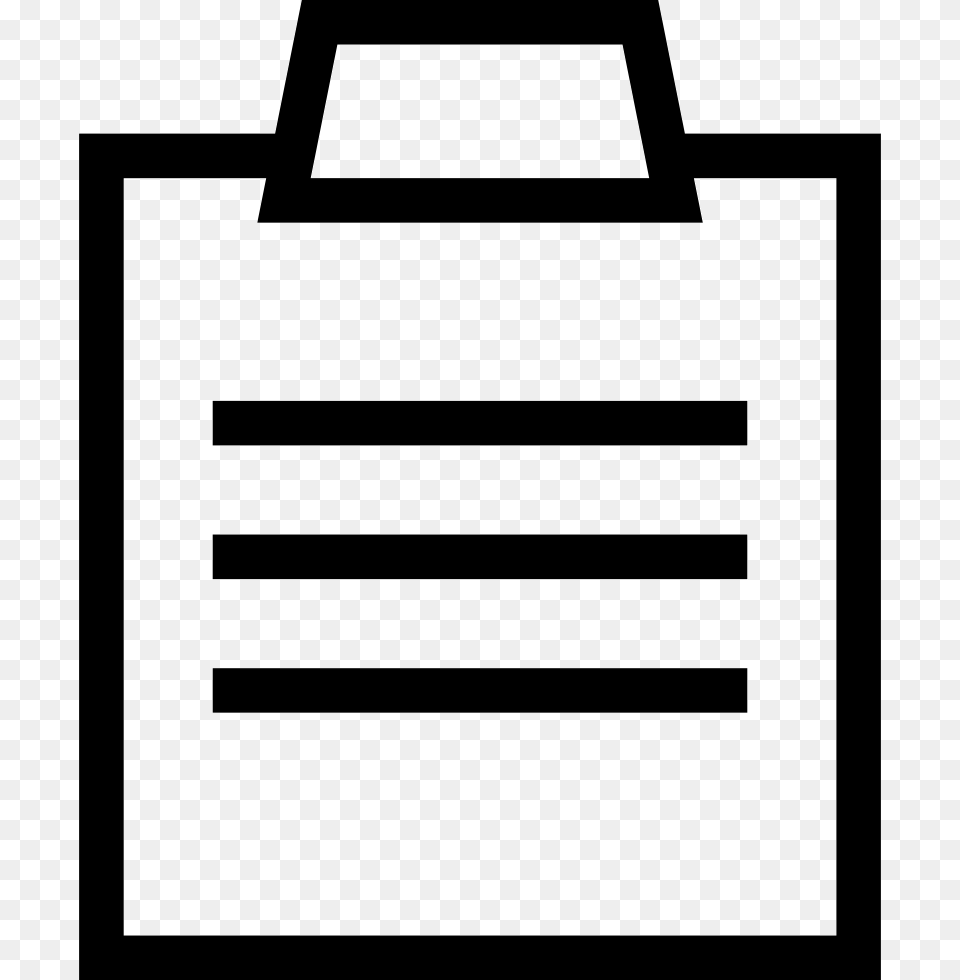 Task List Line Svg Icon Download, Bag Free Transparent Png