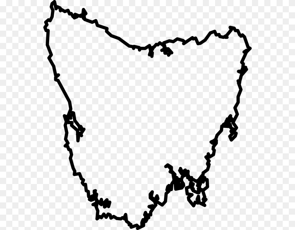 Tasmania Blank Map World Map Outline Of Geography, Gray Png Image