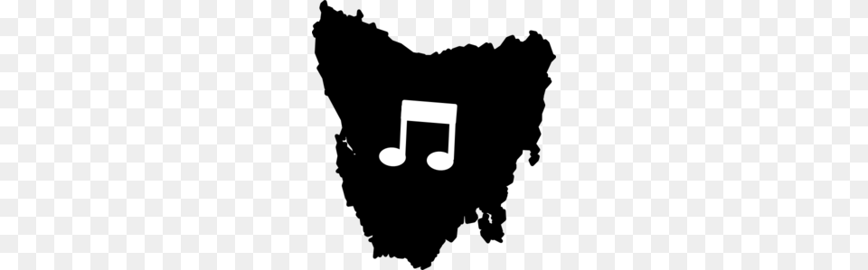 Tasmania Music Notes Clip Art, Stencil Png Image