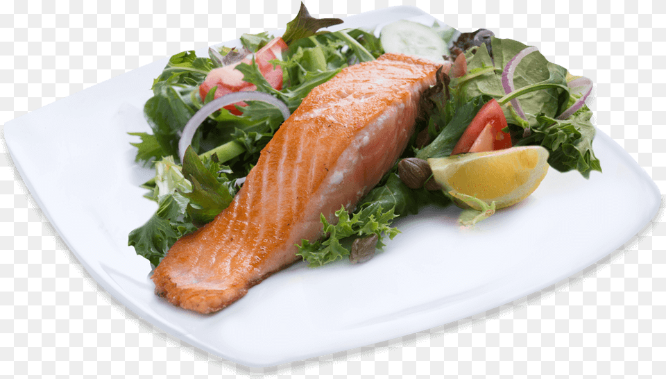Tasmanian Salmon Sashimi, Plate, Food, Seafood, Sandwich Png Image