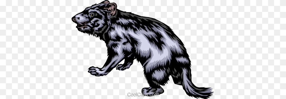 Tasmanian Wolf Royalty Vector Clip Art Illustration, Animal, Mammal, Bear, Wildlife Free Transparent Png