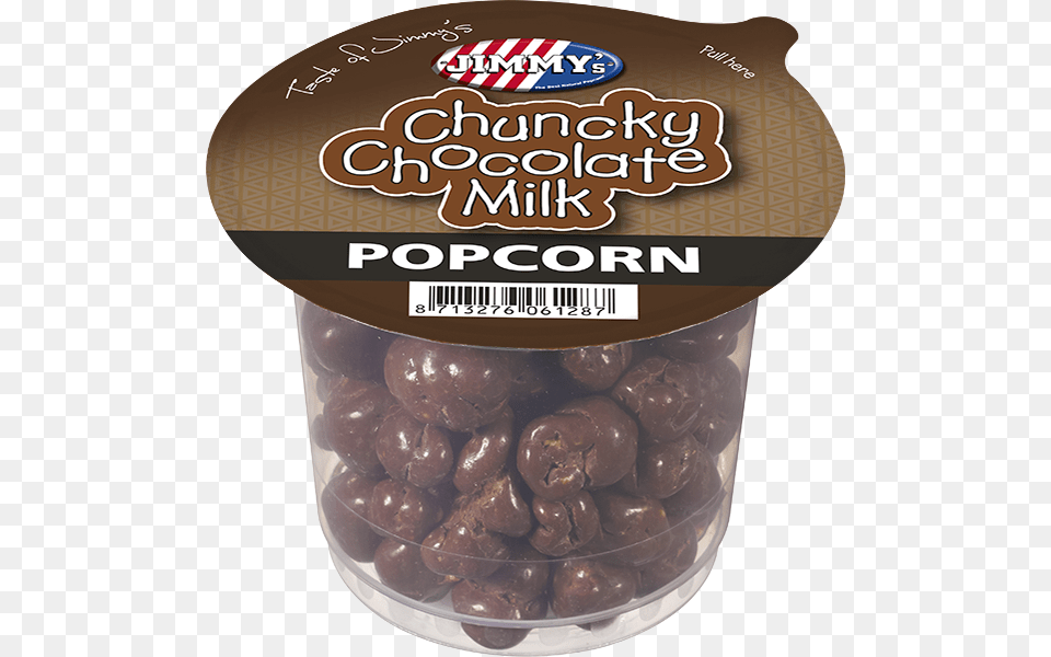 Taste Of Jimmy39s Chuncky Chocolate Milk Popcorn Milk Chocolate Popcorn, Food, Sweets Free Png