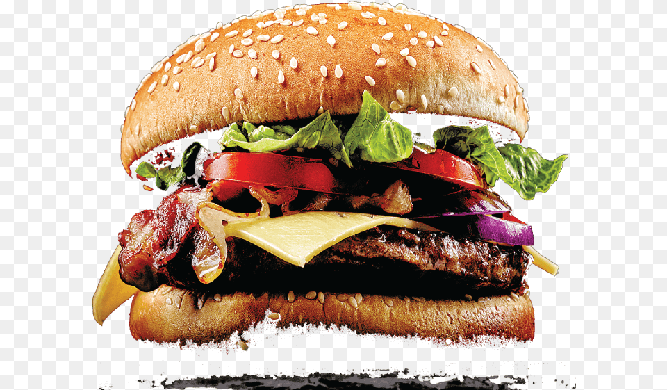 Tasty Burgers Black Background, Burger, Food Free Transparent Png
