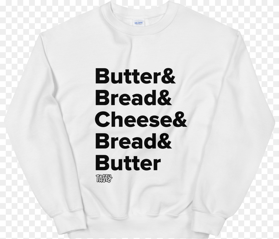 Tasty Grilled Cheese Recipe Sweatshirt Sweater, Clothing, Knitwear, Long Sleeve, Sleeve Png Image