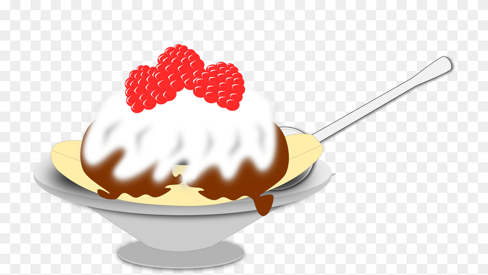 Tasty Sundae Vector Clipart Cream, Dessert, Food, Ice Cream Png Image