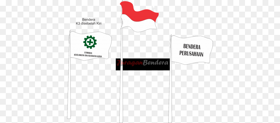Tata Cara Pengibaran Bendera K3 Flag, First Aid, Animal, Bird Free Png Download